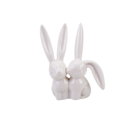 Porcelánový králíček na prstýnky